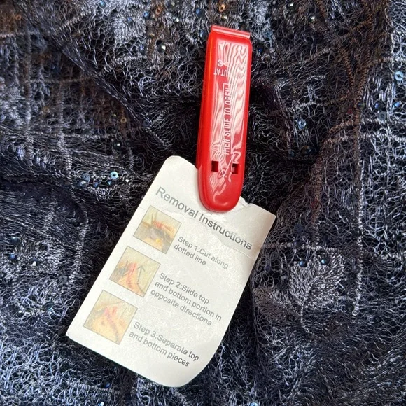 NWT MAC DUGGAL EMBELLISHED PLUNGE NECK PUFF SLEEVE A LINE GOWN 20283 - Picture 11 of 16